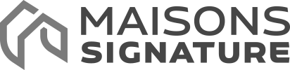 maisons signature logo noir et blanc